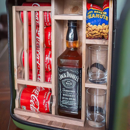 Mobile Wine Canister Bar Cabinet