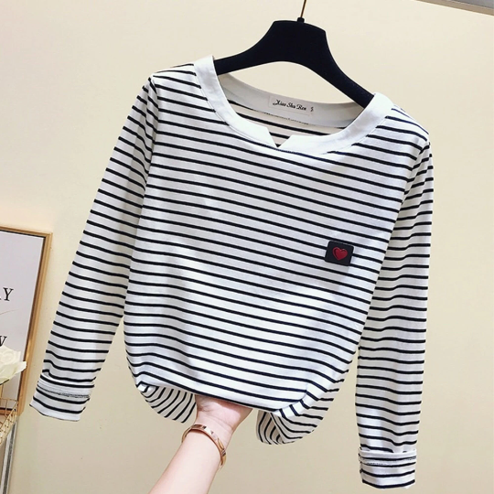Women's Casual Long Sleeve - Korean Style Slim Basic Cotton Tshirt