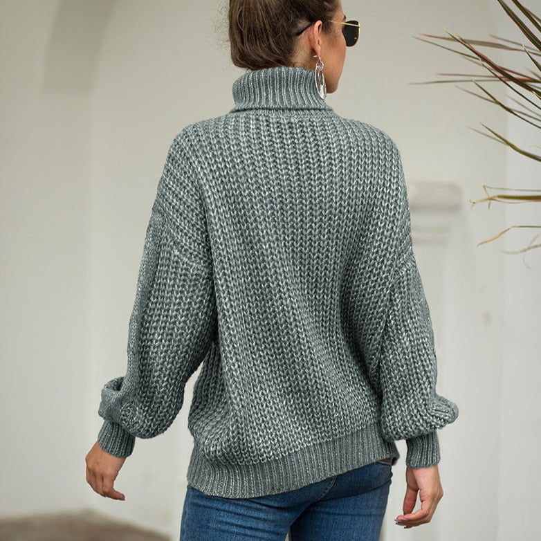 Knitted Turtleneck Sweater