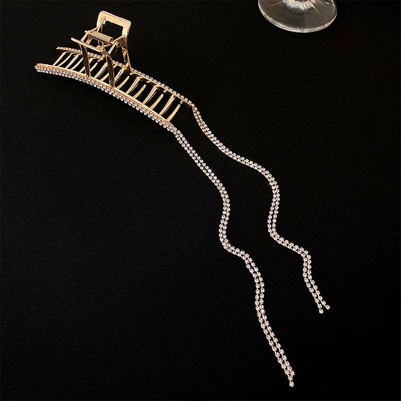 Luxury Rhinestones Tassel Clamps