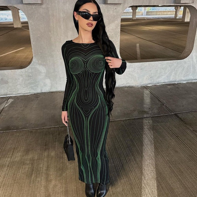 3D Printed Bodycon Dress