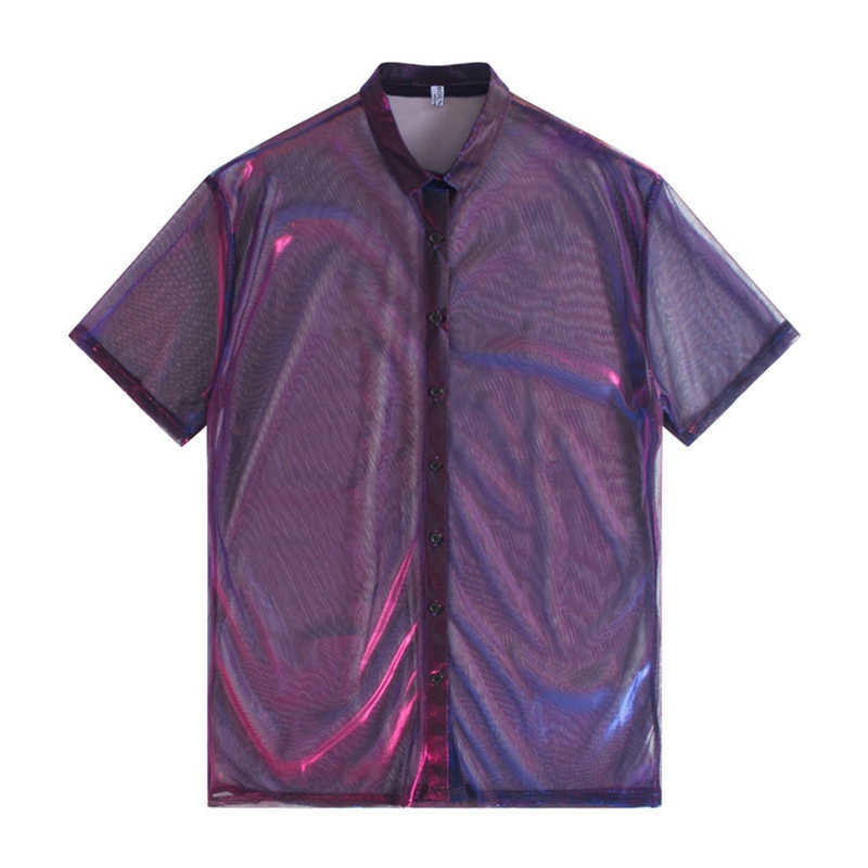 Women's Perspective Three Quarter Sleeves Cardigan With Holographic Colors